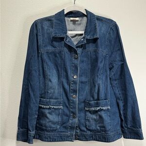 J. Jill Dark Blue Jean Jacket